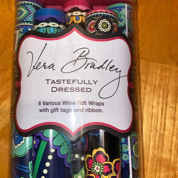 INVENTORY REDUCTION SALE. Vera Bradley Wine Gift Wraps B6 - Picture 2 of 4